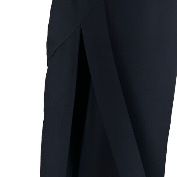 Camila Coelho Alex Maxi Dress in Black Asymmetric Cutout Column Slit XS FLAWS - Picture 9 of 15